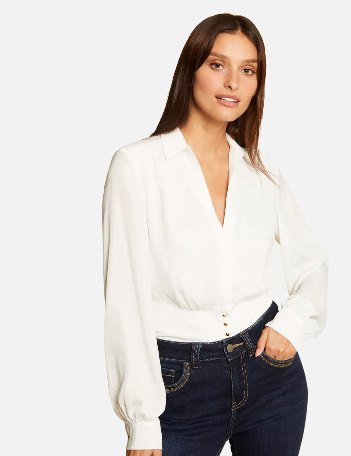 Morgan Chemises Et Blouses>Blouse Manches Longues Femme | Ecru