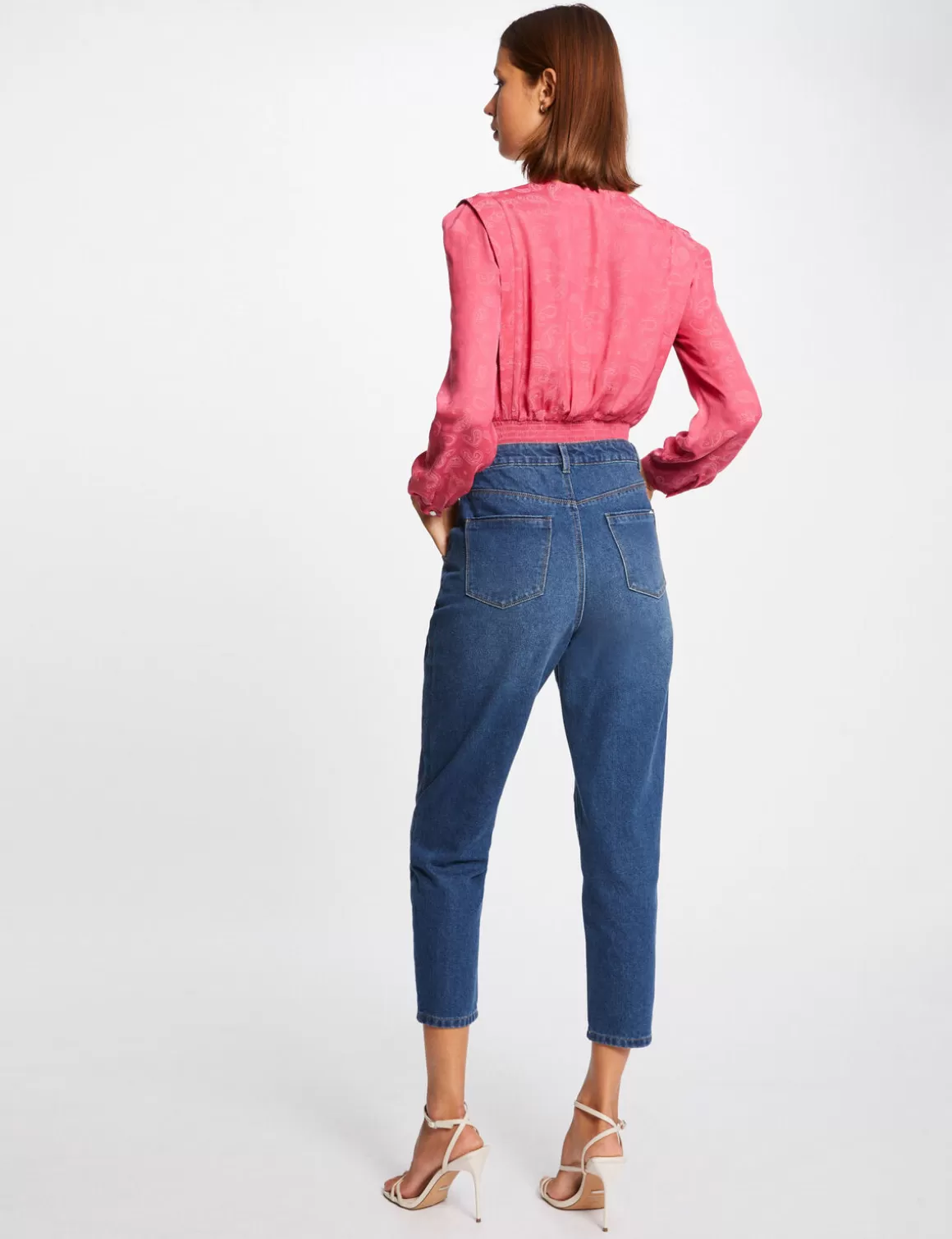 Morgan Chemises Et Blouses>Blouse Manches Longues Imprimee Femme | Fuchsia