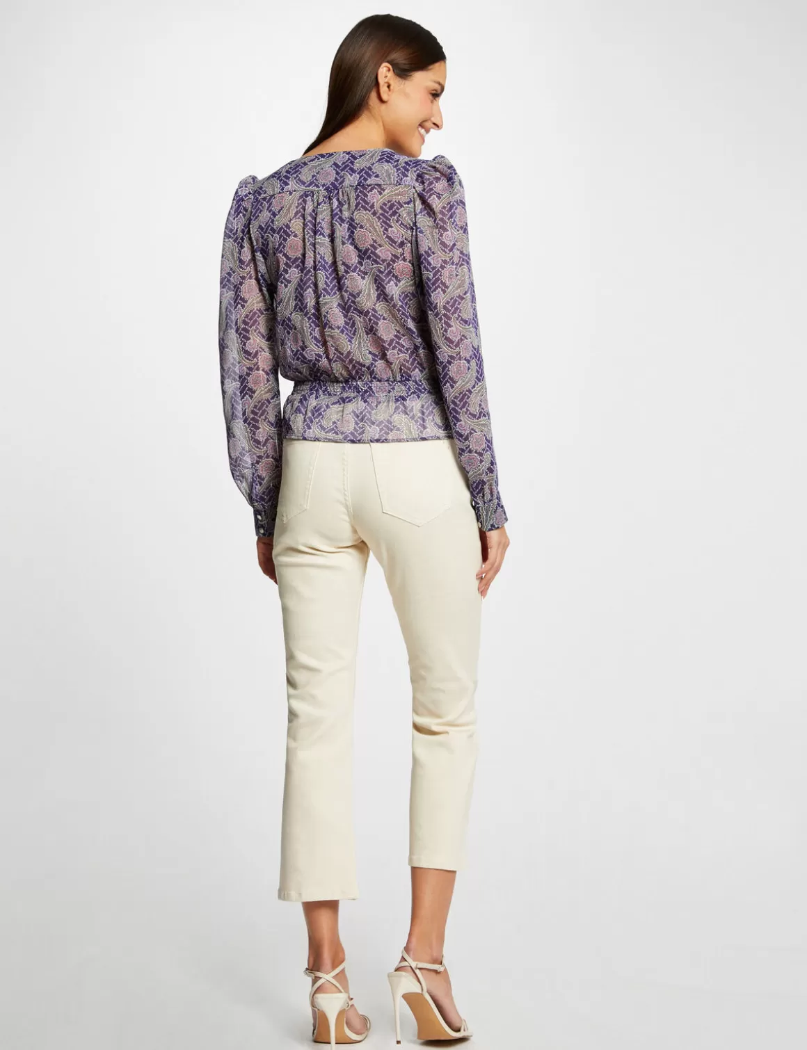 Morgan Chemises Et Blouses>Blouse Manches Longues Imprimee Femme | Multico