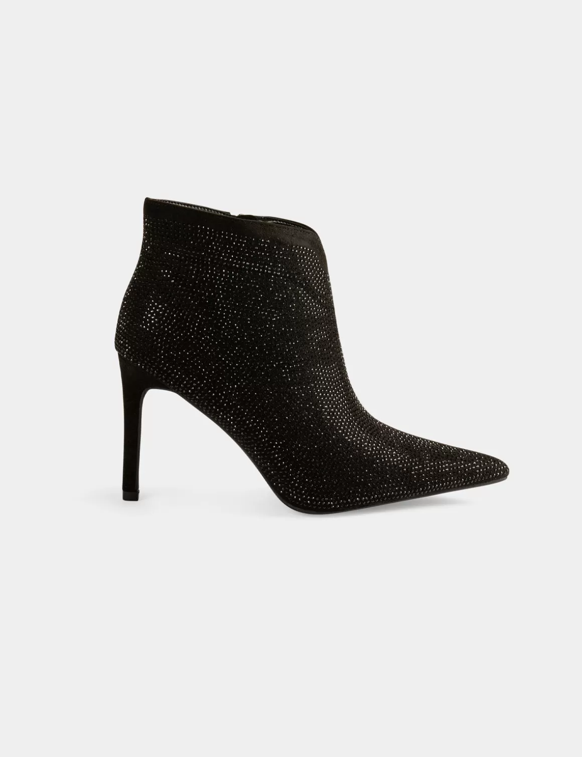 Morgan Chaussures>Bottines A Talons Avec Strass Femme | Noir