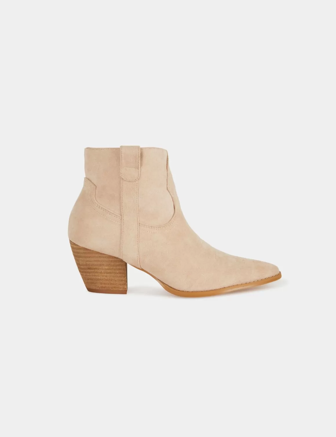 Morgan Chaussures>Bottines Western A Talons Femme | Beige