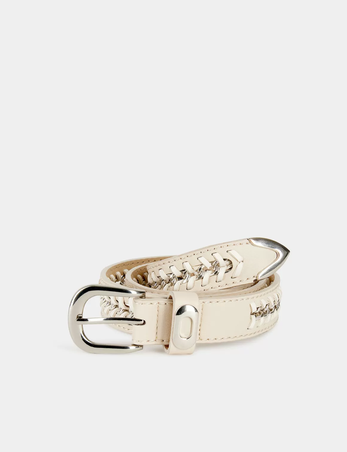 Morgan Ceintures>Ceinture Avec Chaine Femme | Beige