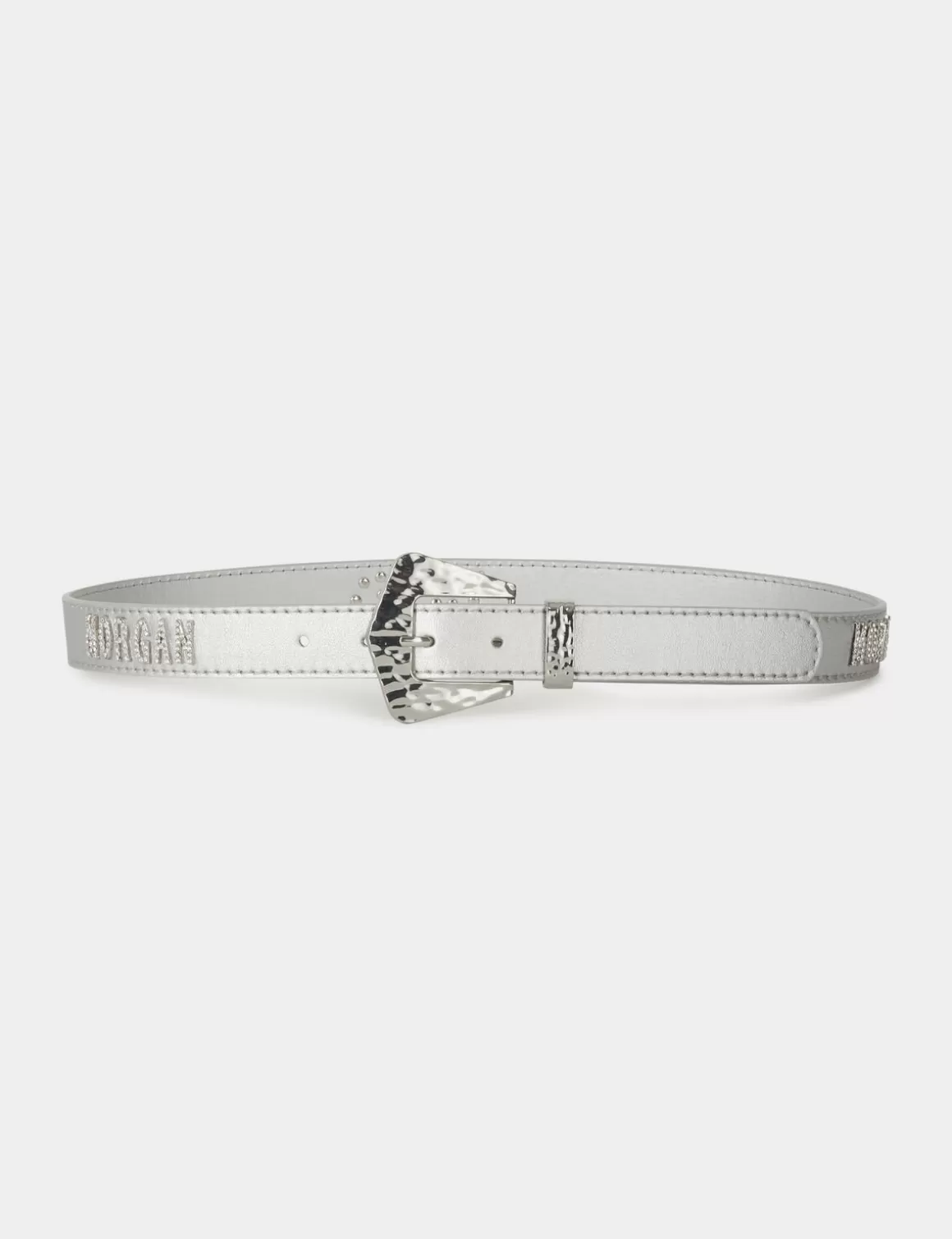 Morgan Ceintures>Ceinture Avec En Strass Femme | Argente