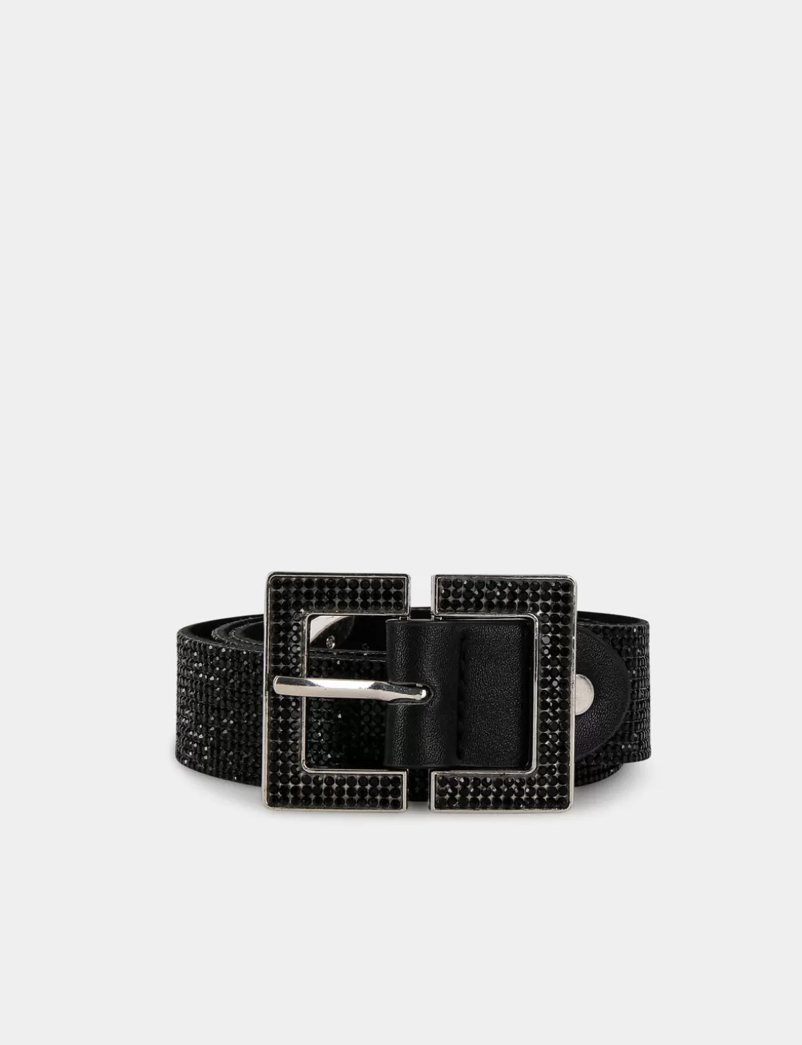 Morgan Ceintures>Ceinture Avec Strass Femme | Noir