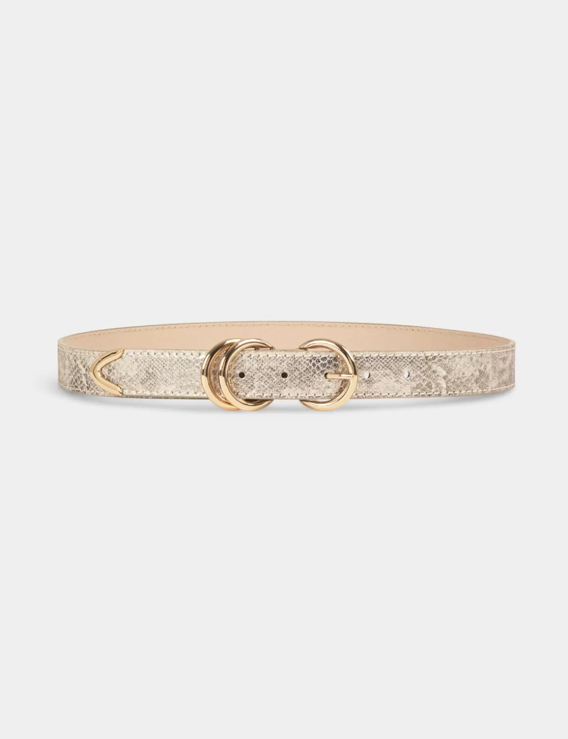 Morgan Ceintures>Ceinture Effet Python Femme | Dore