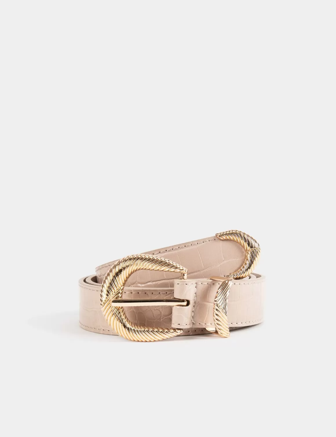 Morgan Ceintures>Ceinture Effet Python Femme | Beige