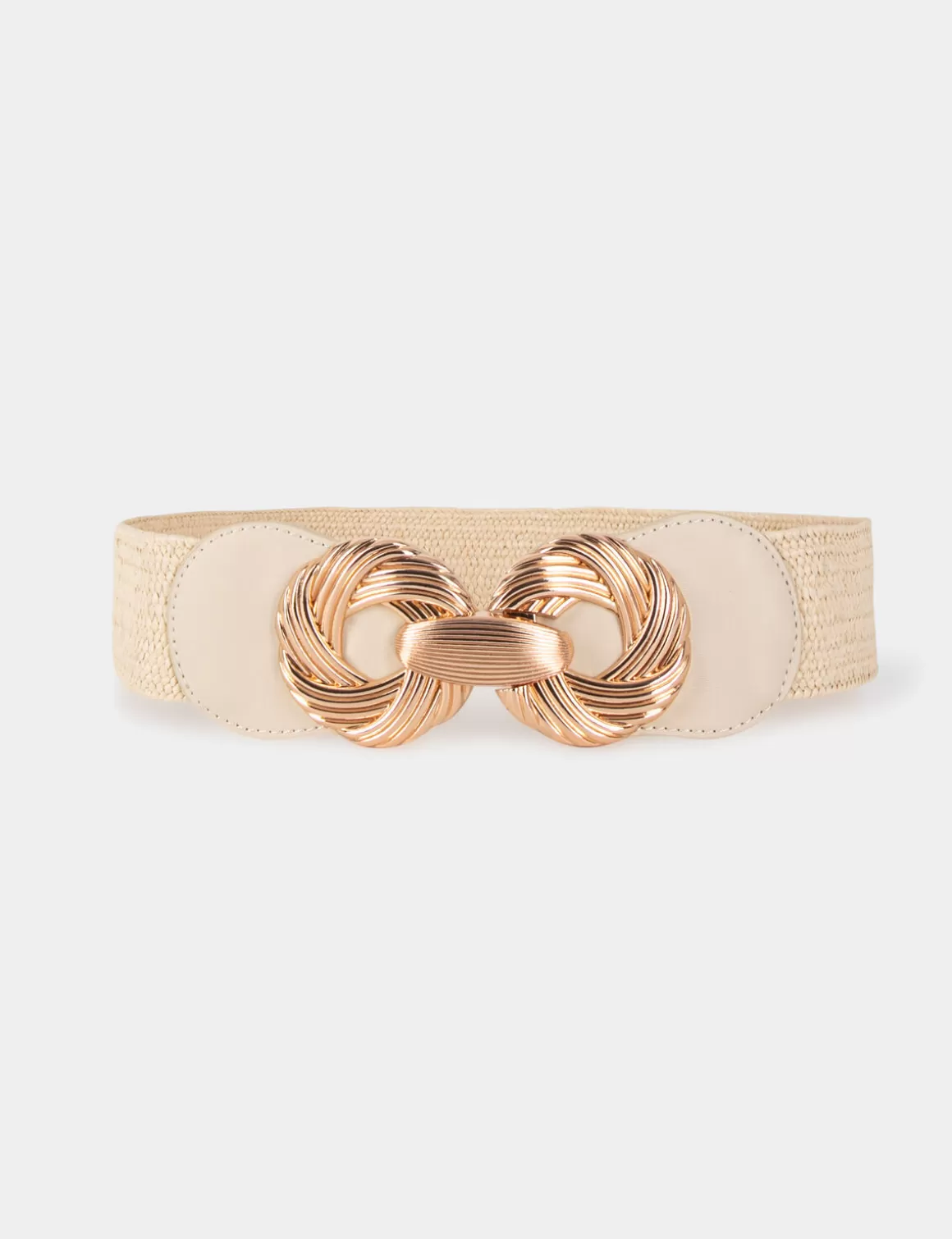 Morgan Ceintures>Ceinture Elastiquee Avec Boucles Femme | Beige