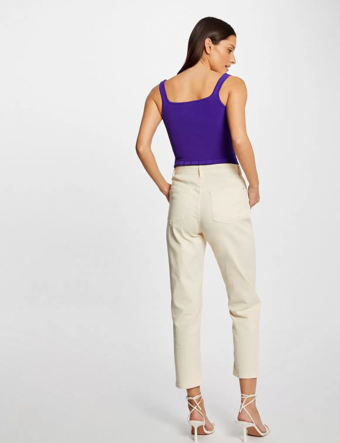 Morgan Pulls>Debardeur Pull A Bretelles Femme | Violet