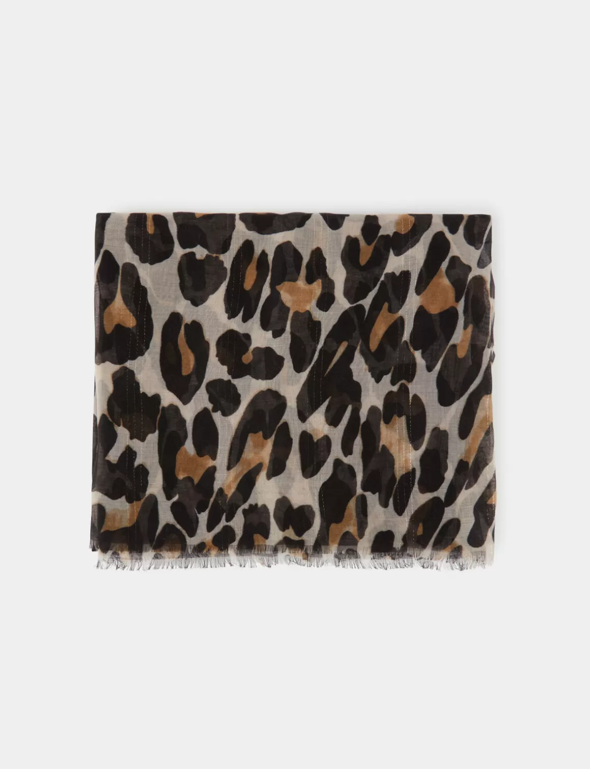 Morgan Echarpes>Foulard Imprime Animalier Femme | Marron