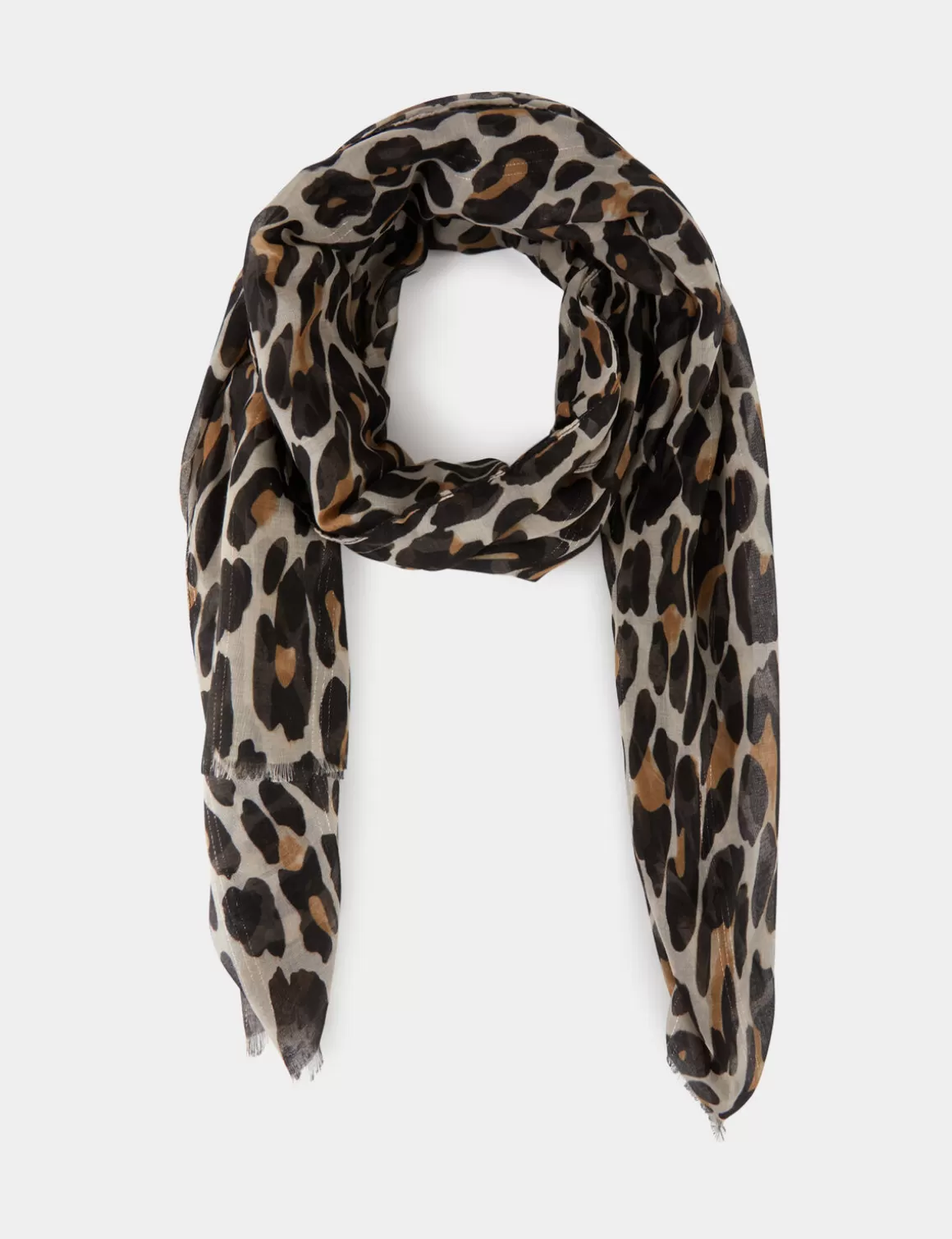 Morgan Echarpes>Foulard Imprime Animalier Femme | Marron