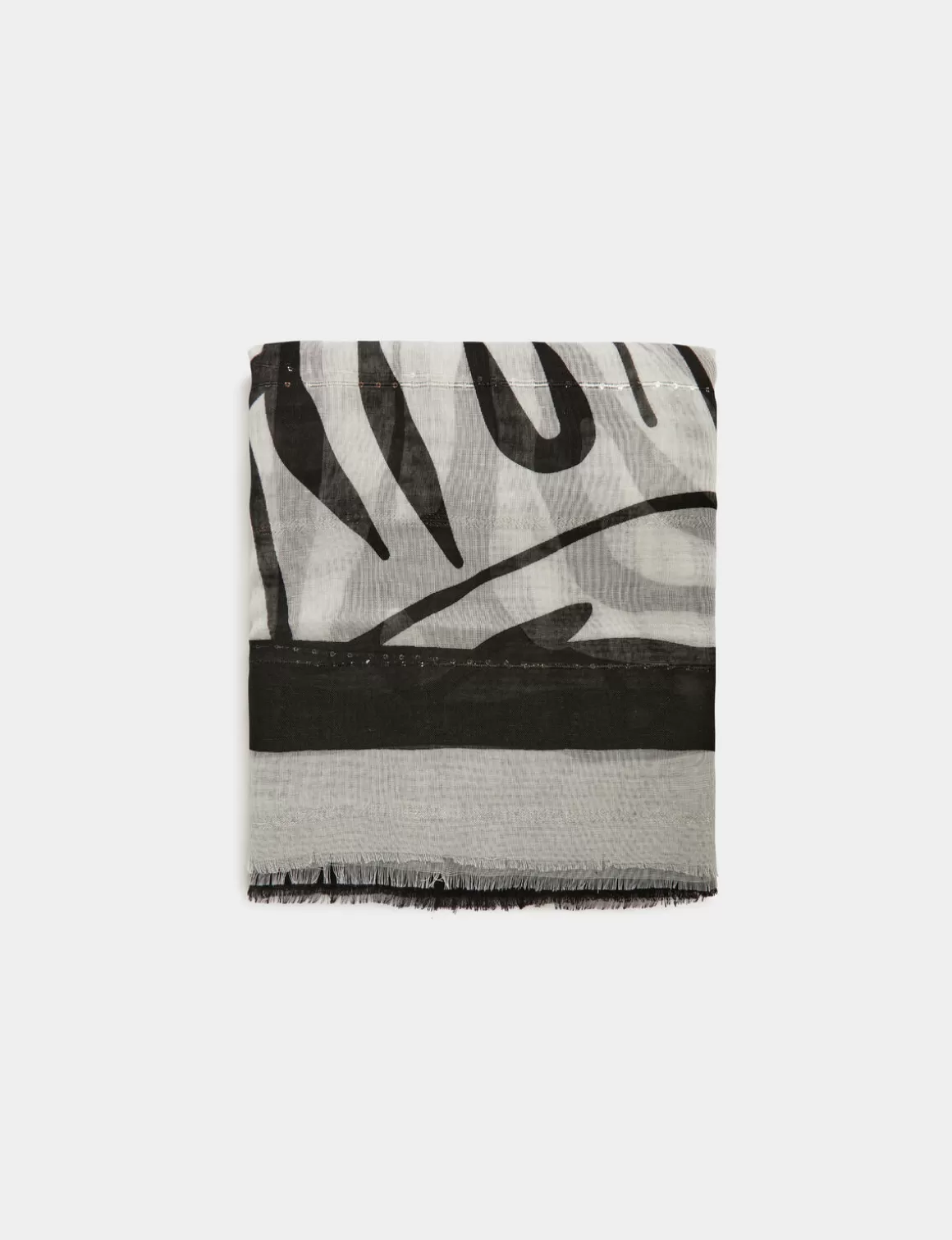 Morgan Echarpes>Foulard Imprime Zebre Femme | Blanc