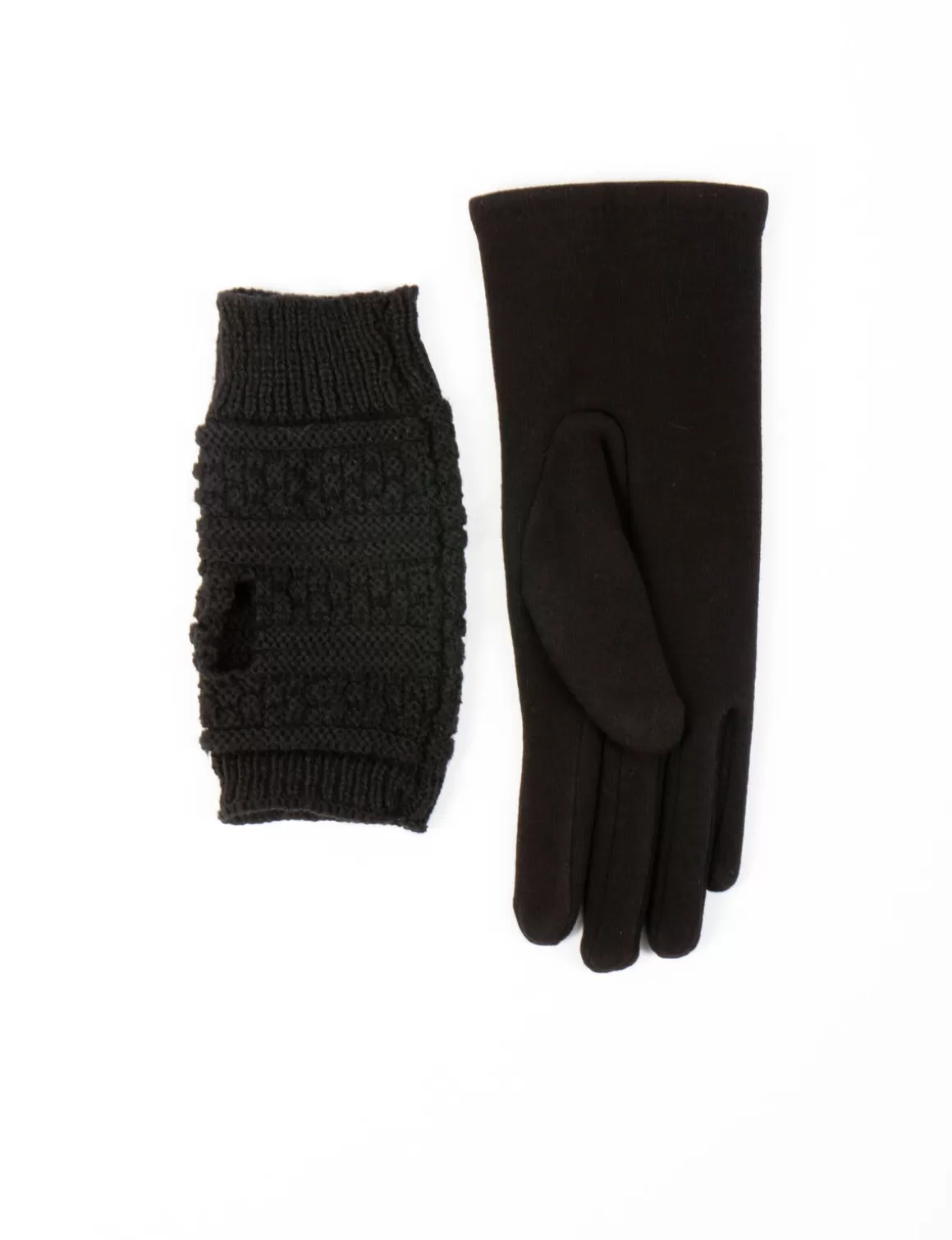 Morgan Gants>Gants En Maille Avec Strass Femme | Noir