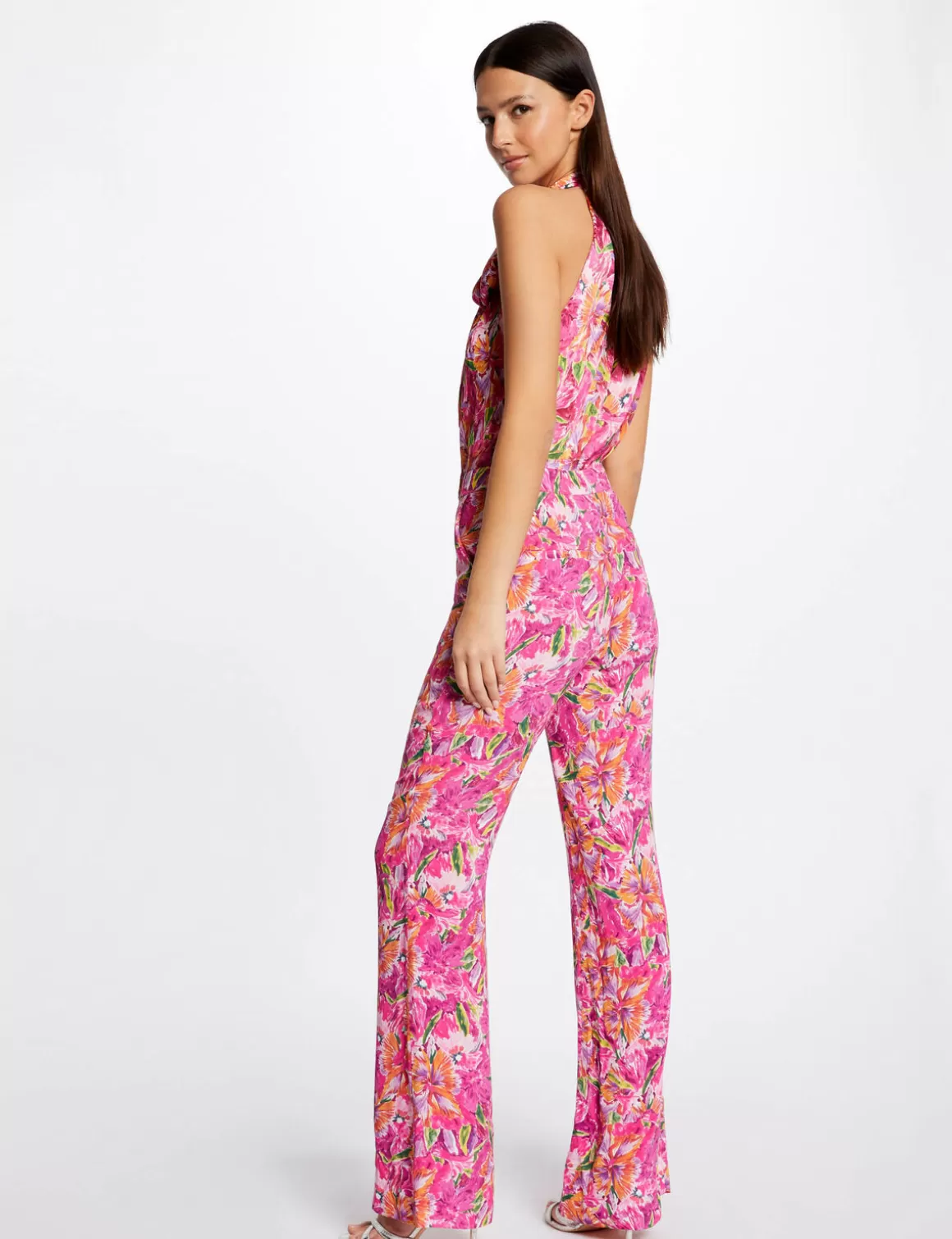 Morgan Ensembles Et Tailleurs>Pantalon Flare Fluide Imprime Floral Femme | Multico