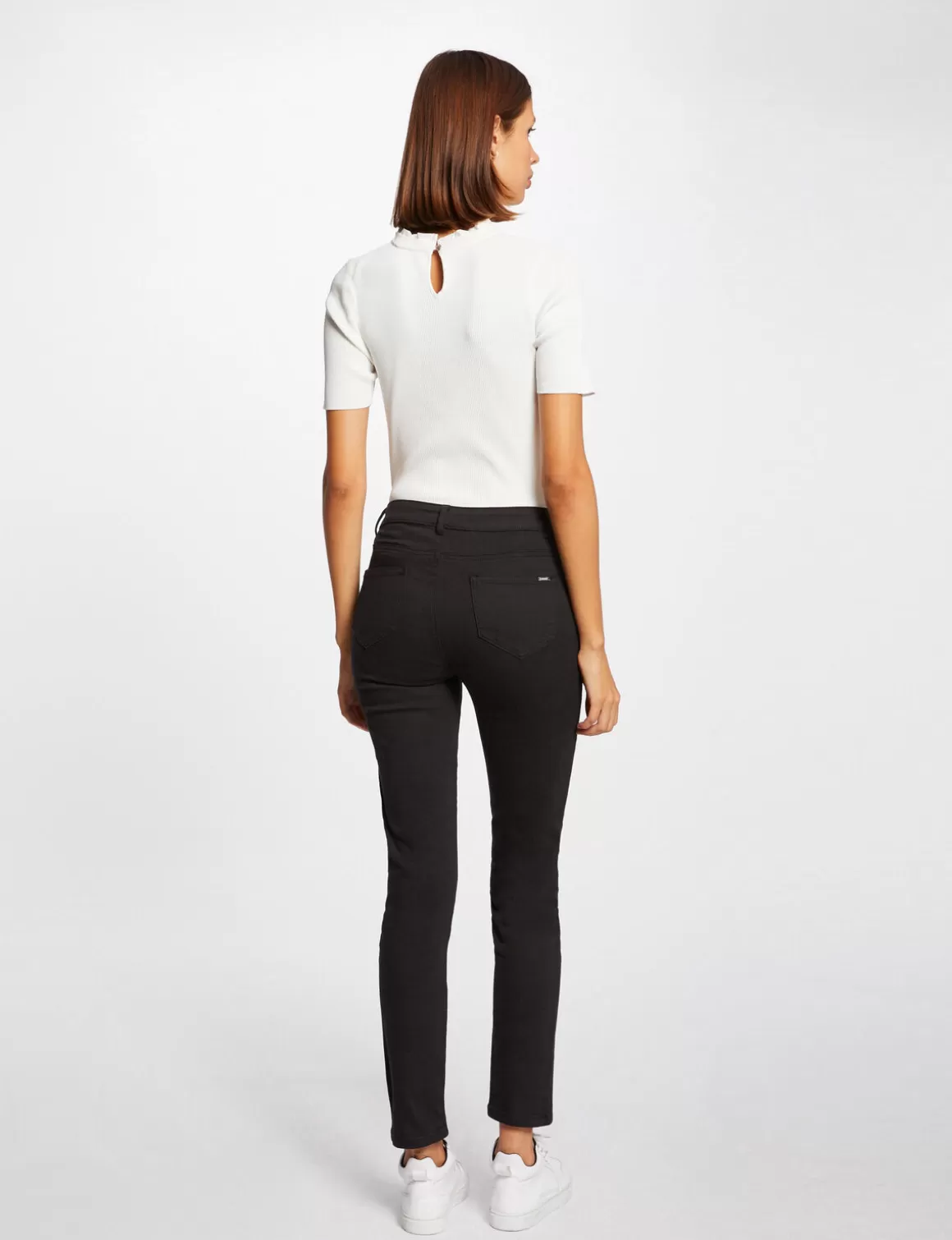 Morgan Pantalons>Pantalon Slim Taille Standard Femme | Noir