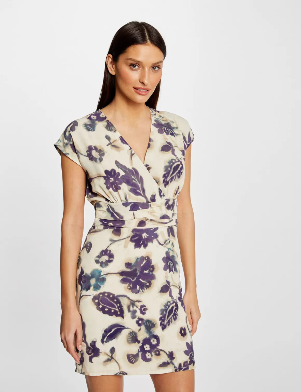 Morgan Robes>Robe Ajustee Imprime Floral Femme | Multico