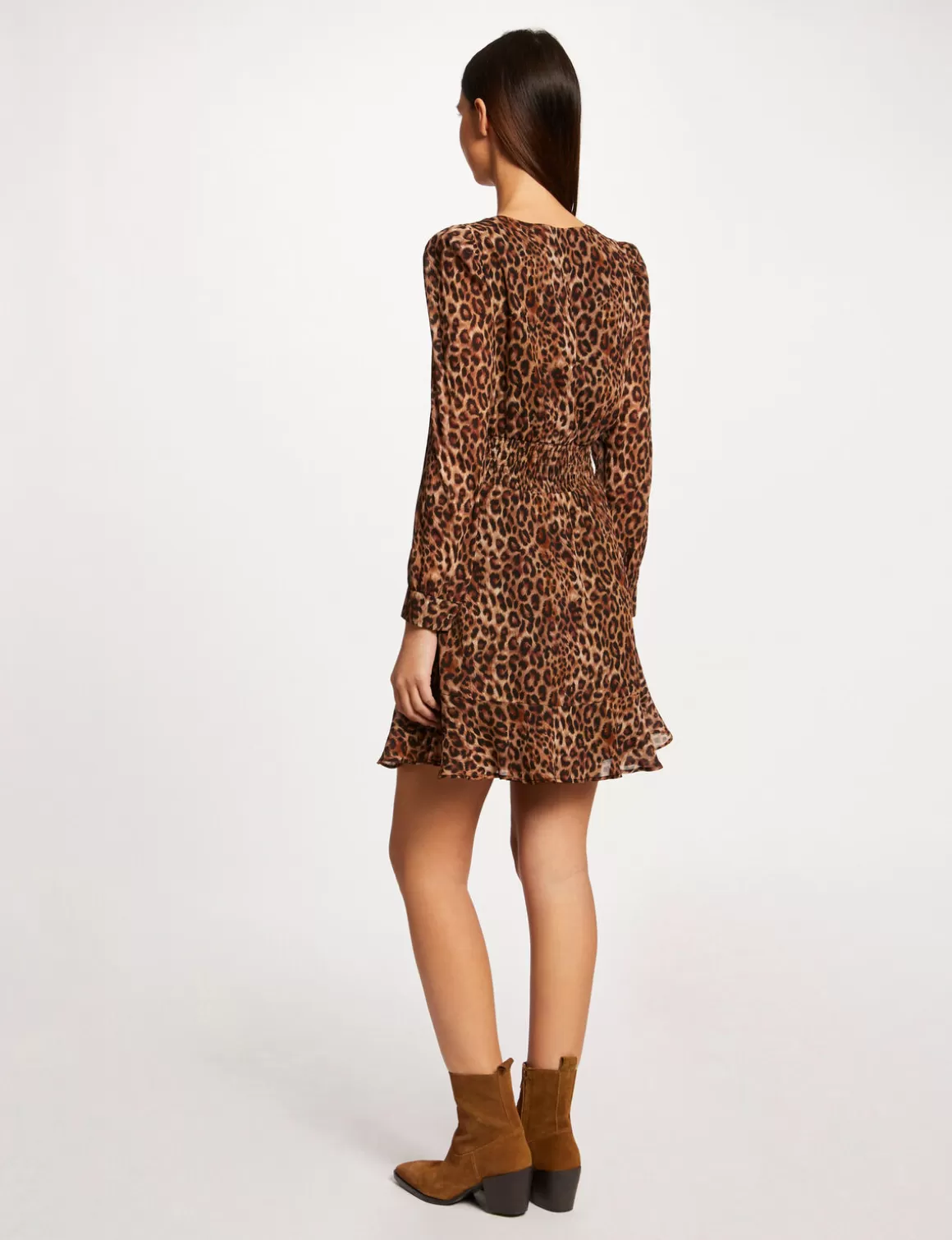 Morgan Robes>Robe Cintree Imprime Leopard Femme | Multico