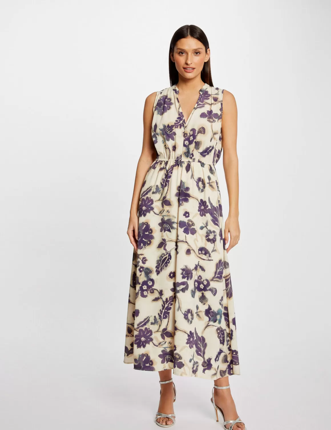 Morgan Robes>Robe Longue Evasee Imprime Floral Femme | Multico