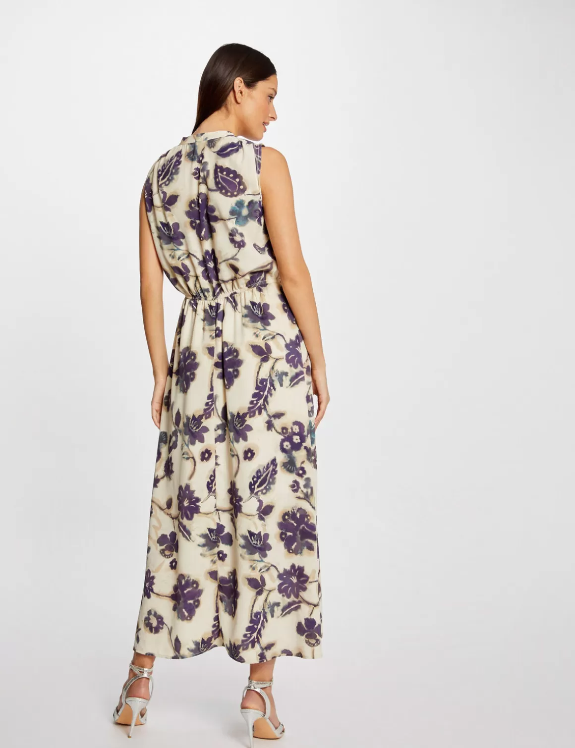 Morgan Robes>Robe Longue Evasee Imprime Floral Femme | Multico