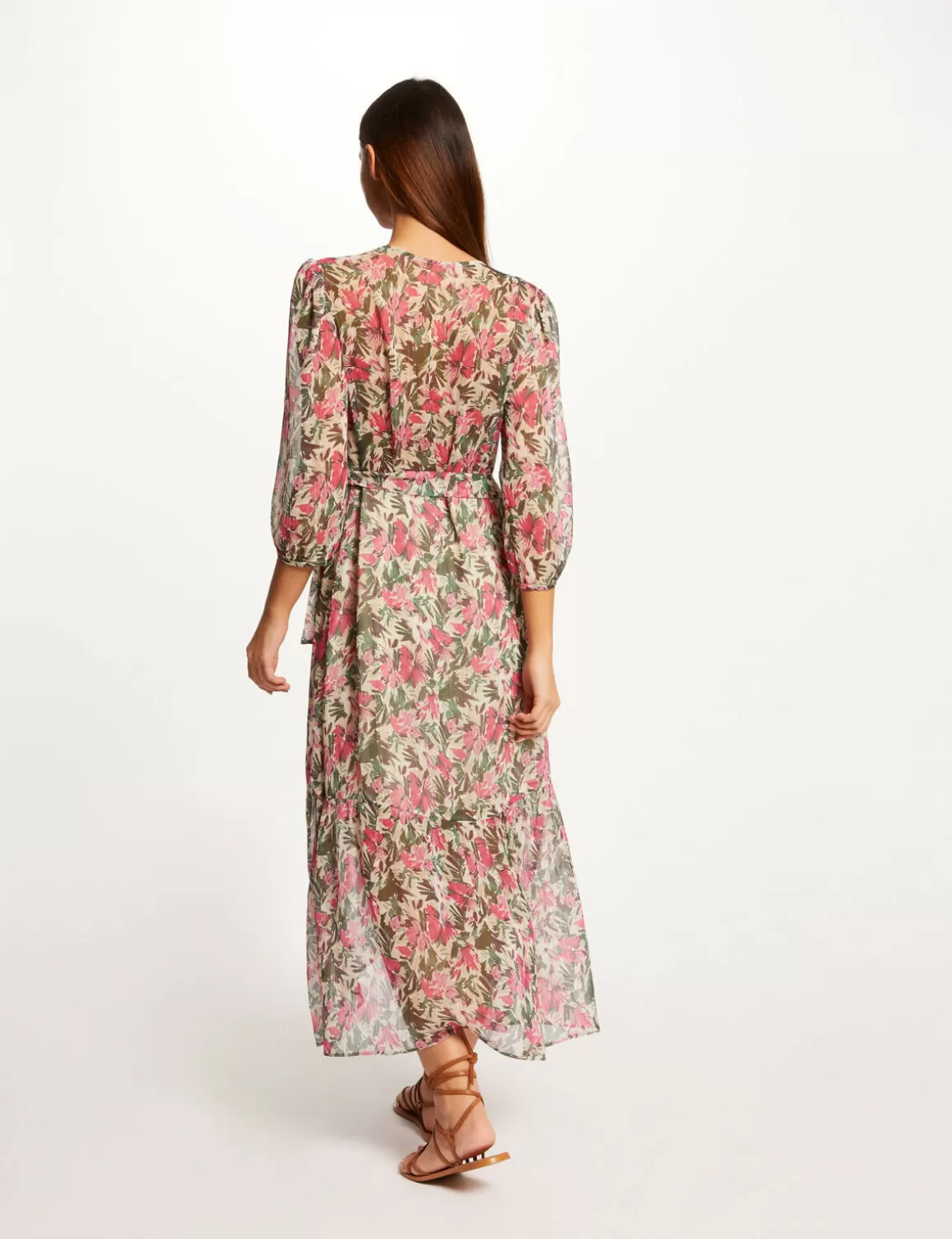 Morgan Robes>Robe Midi Portefeuille Imprime Floral Femme | Multico