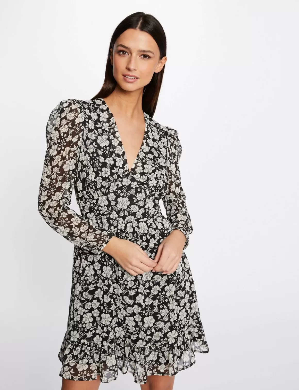 Morgan Robes>Robe Trapeze Fluide Imprime Floral Femme | Multico