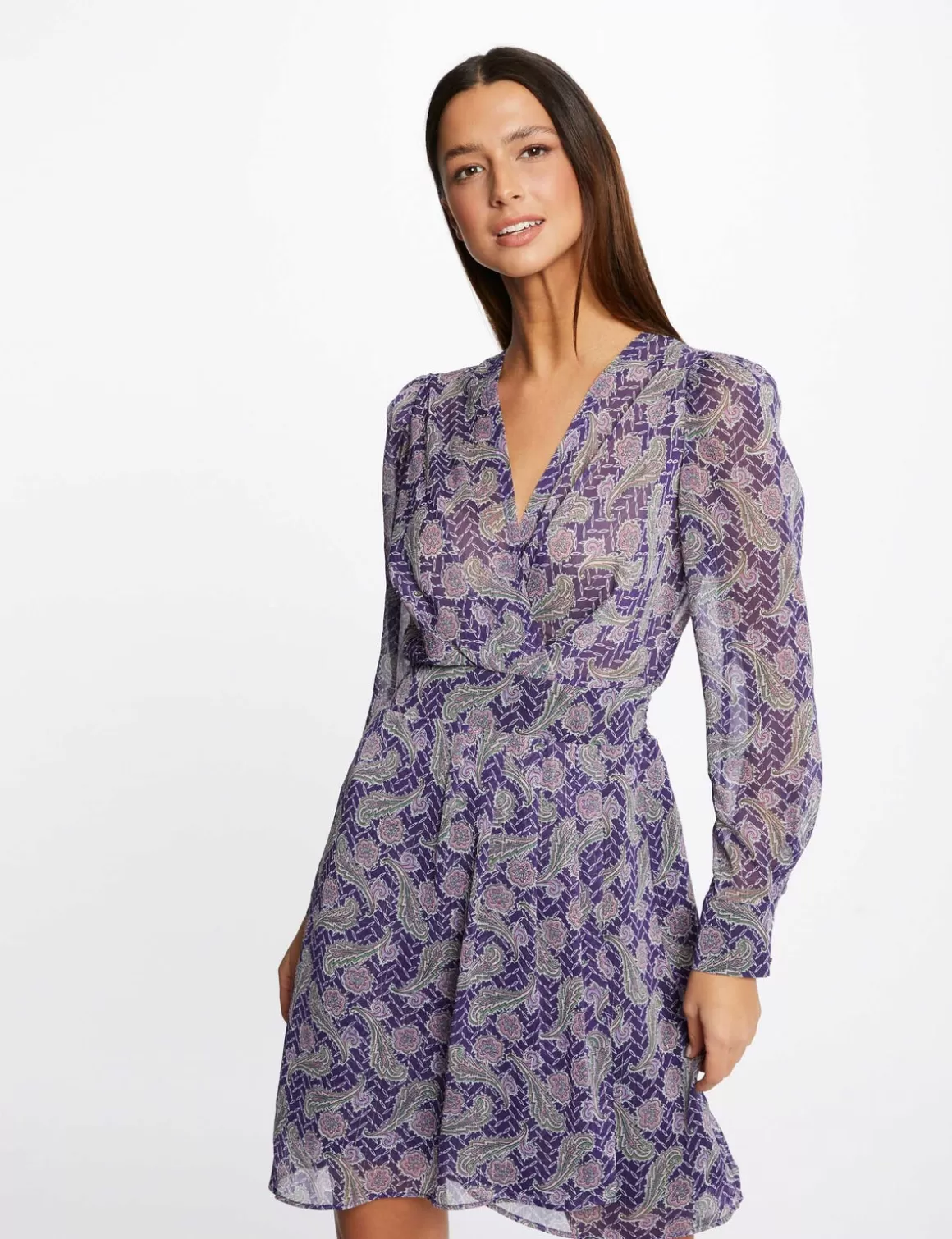 Morgan Robes>Robe Trapeze Imprime Cachemire Femme | Multico