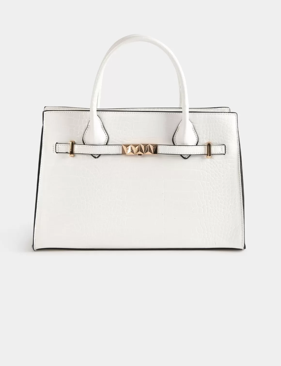 Morgan Maroquinerie>Sac Aspect Croco Femme | Blanc