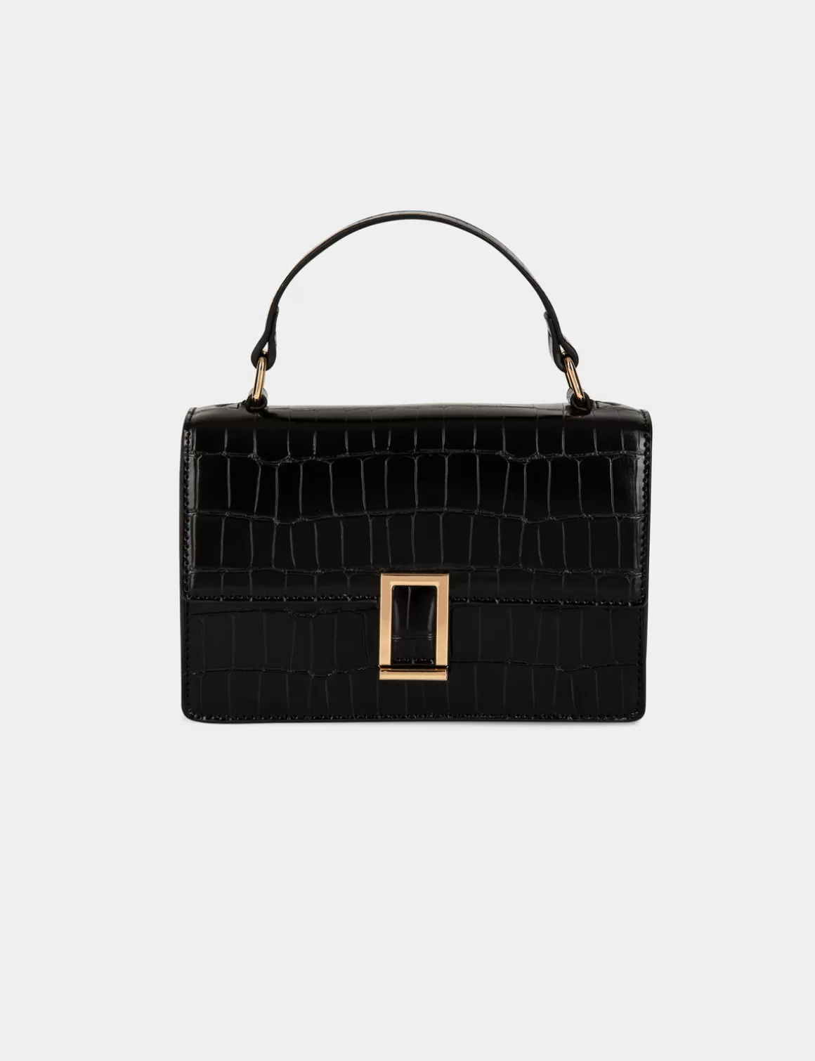 Morgan Maroquinerie>Sac Cartable Effet Croco Femme | Noir