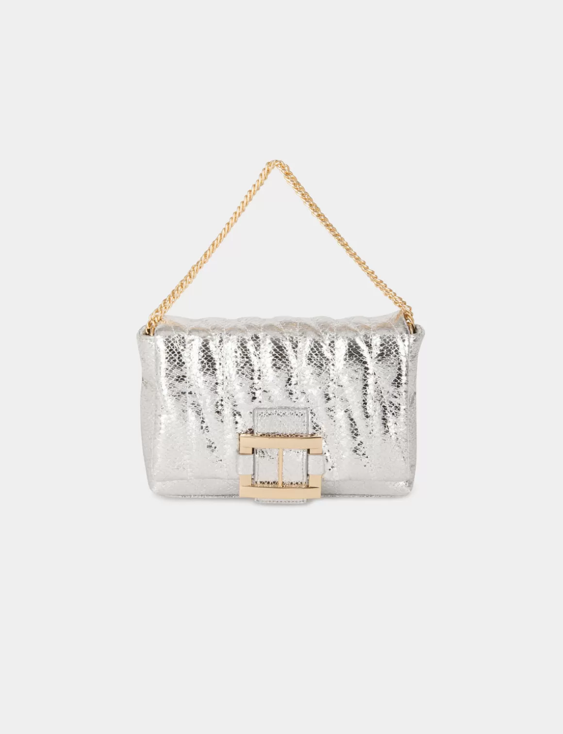 Morgan Maroquinerie>Sac Matelasse Avec Boucle Femme | Argente