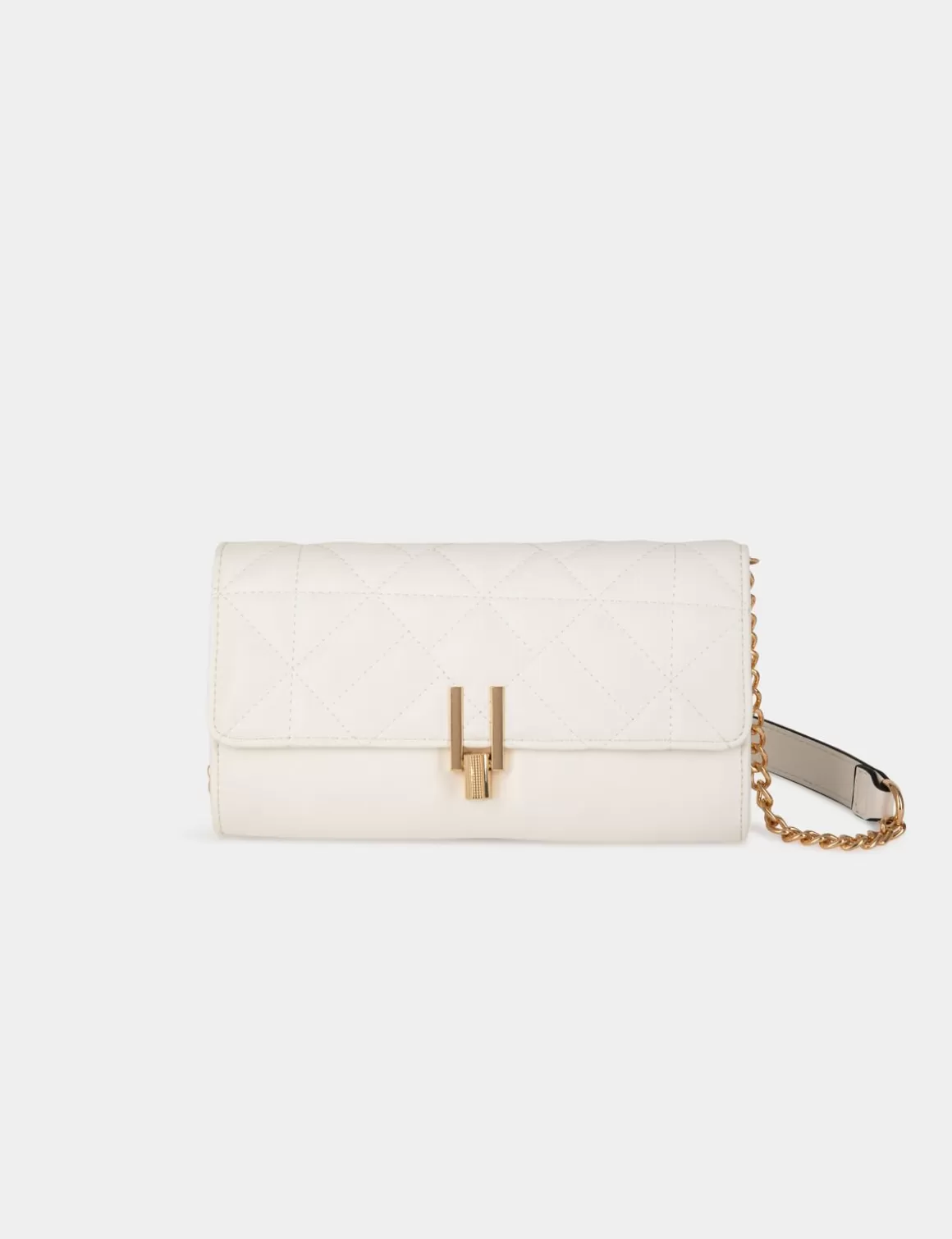 Morgan Maroquinerie>Sac Pochette Aspect Matelasse Femme | Blanc