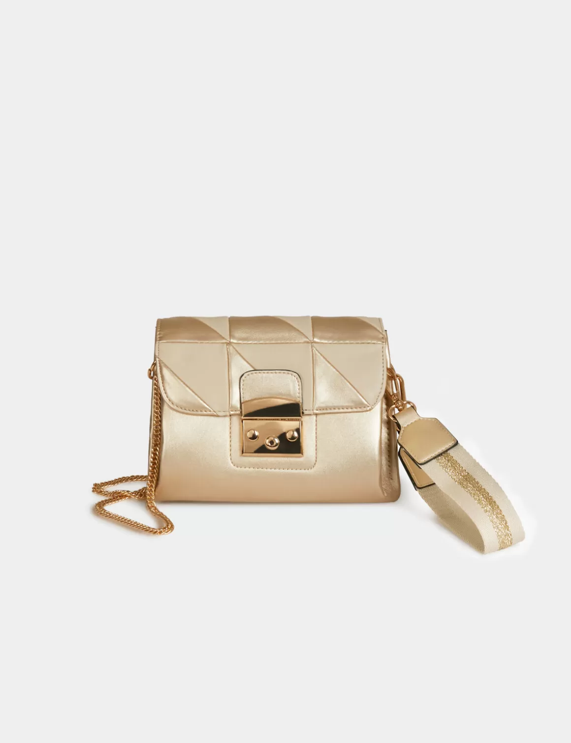 Morgan Maroquinerie>Sac Pochette Metallise Femme | Dore