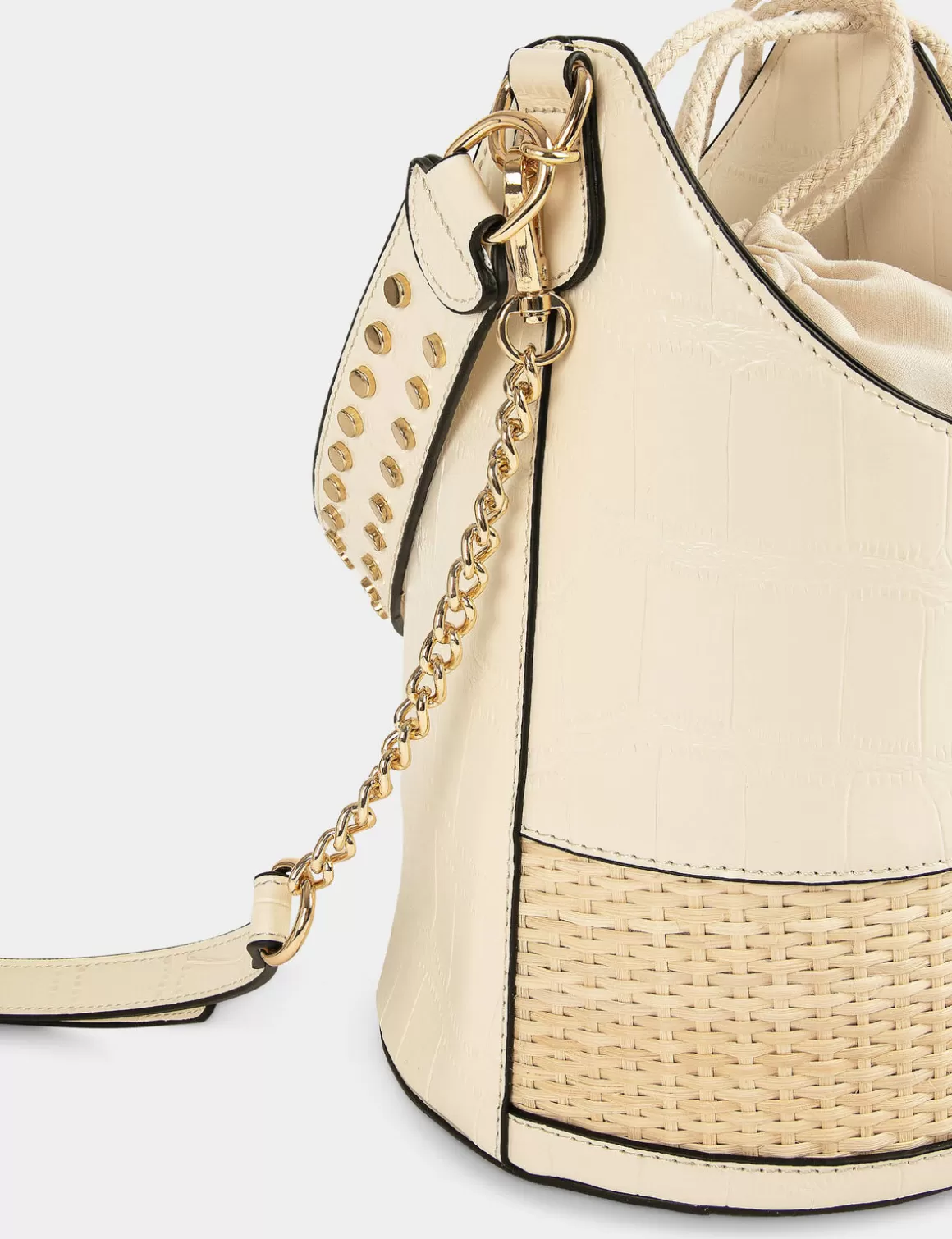 Morgan Maroquinerie>Sac Seau Avec Detail Effet Tresse Femme | Ivoire