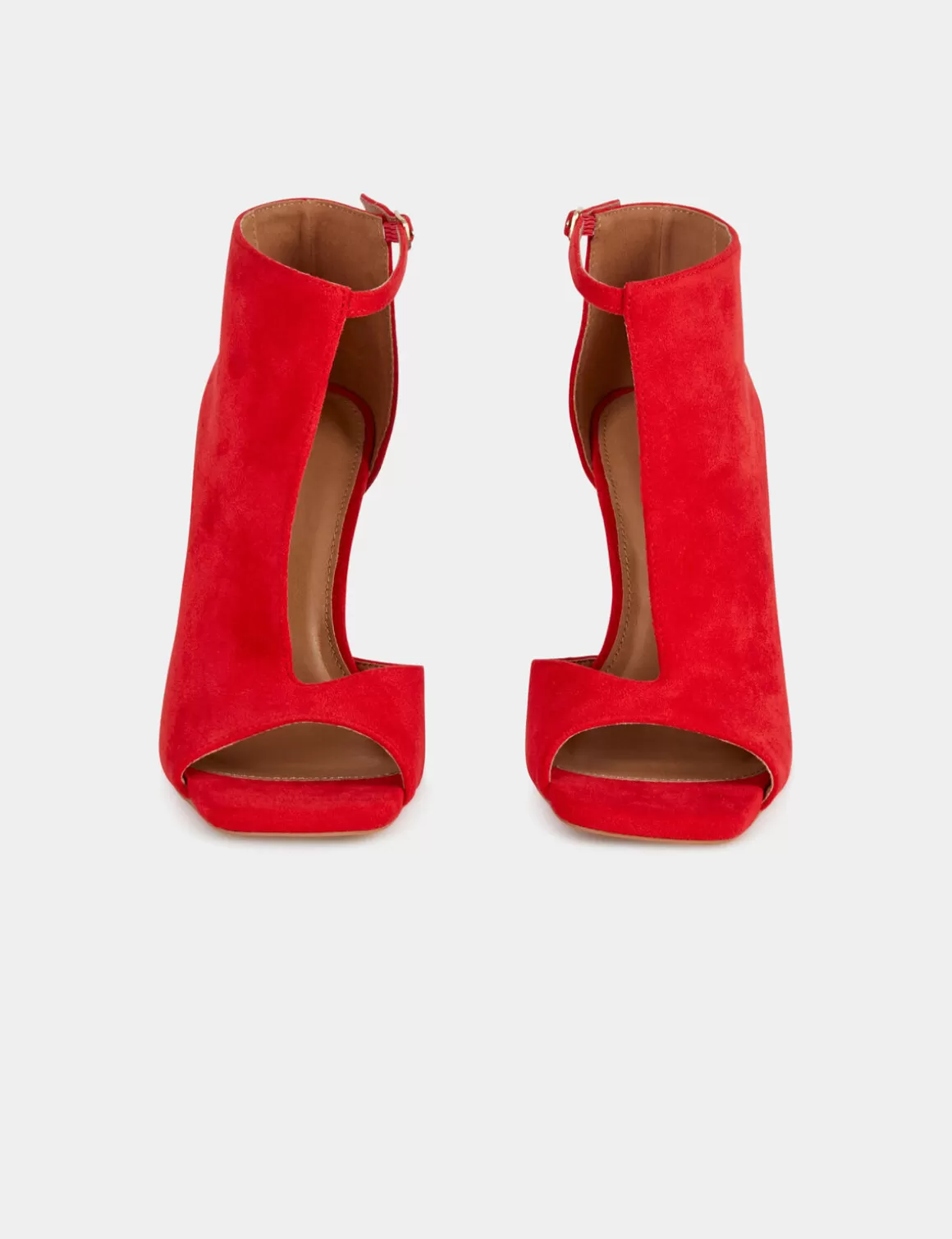 Morgan Chaussures>Sandales A Talons Demi-Ouvertes Femme | Rouge