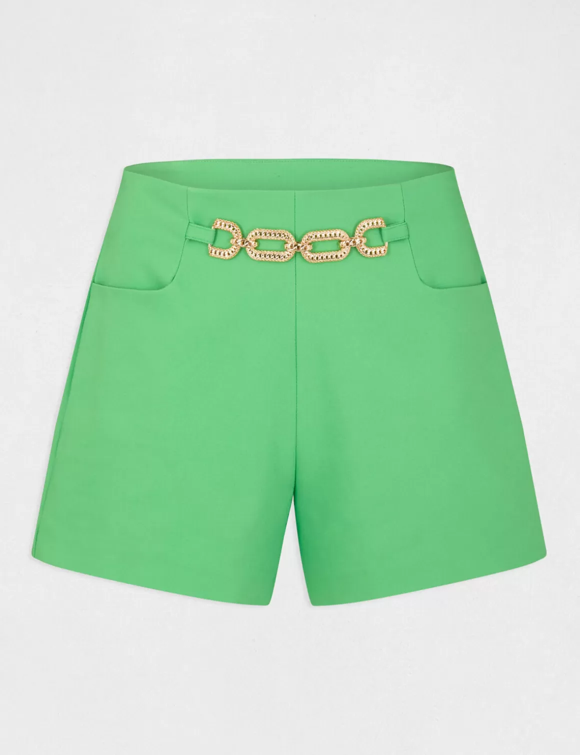 Morgan Shorts>Short City Droit Avec Ornement Femme | Vert