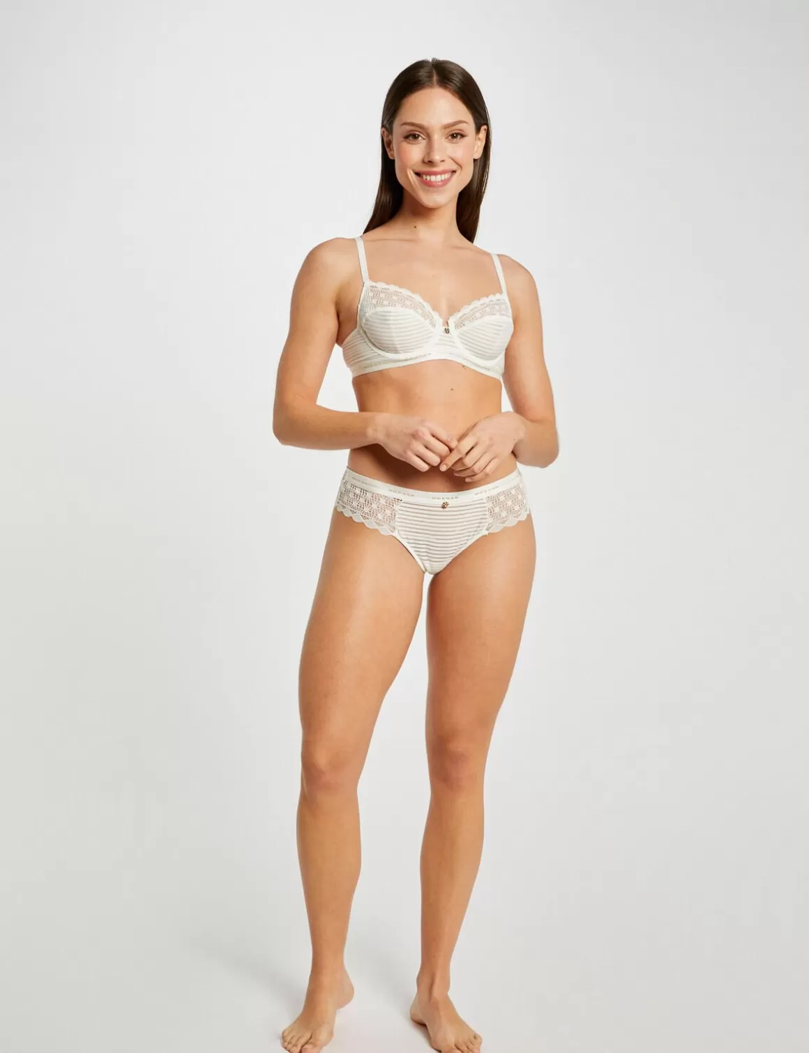 Morgan Lingerie>Shorty Dentelle Femme | Ivoire