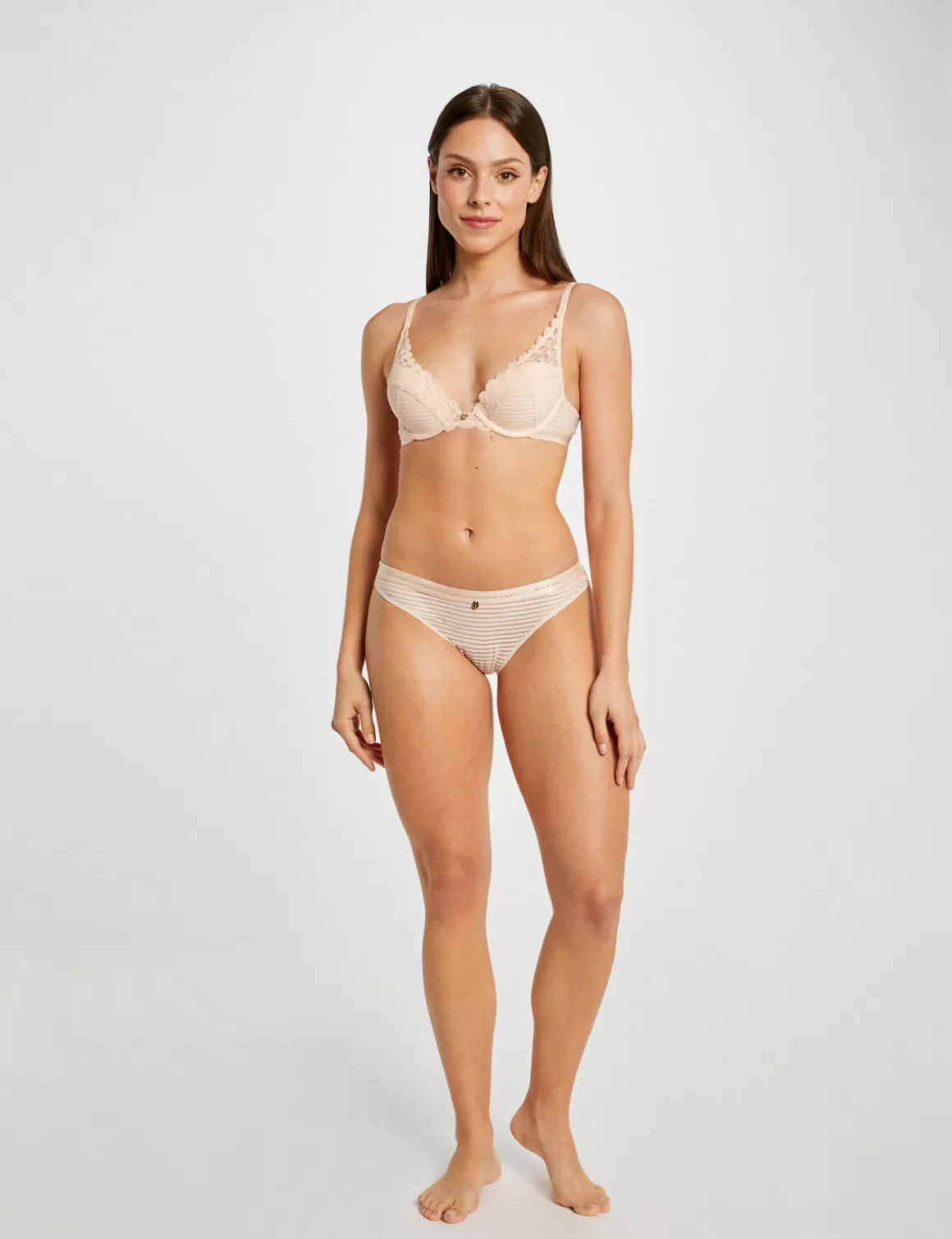 Morgan Lingerie>Slip Dentelle Femme | Rose