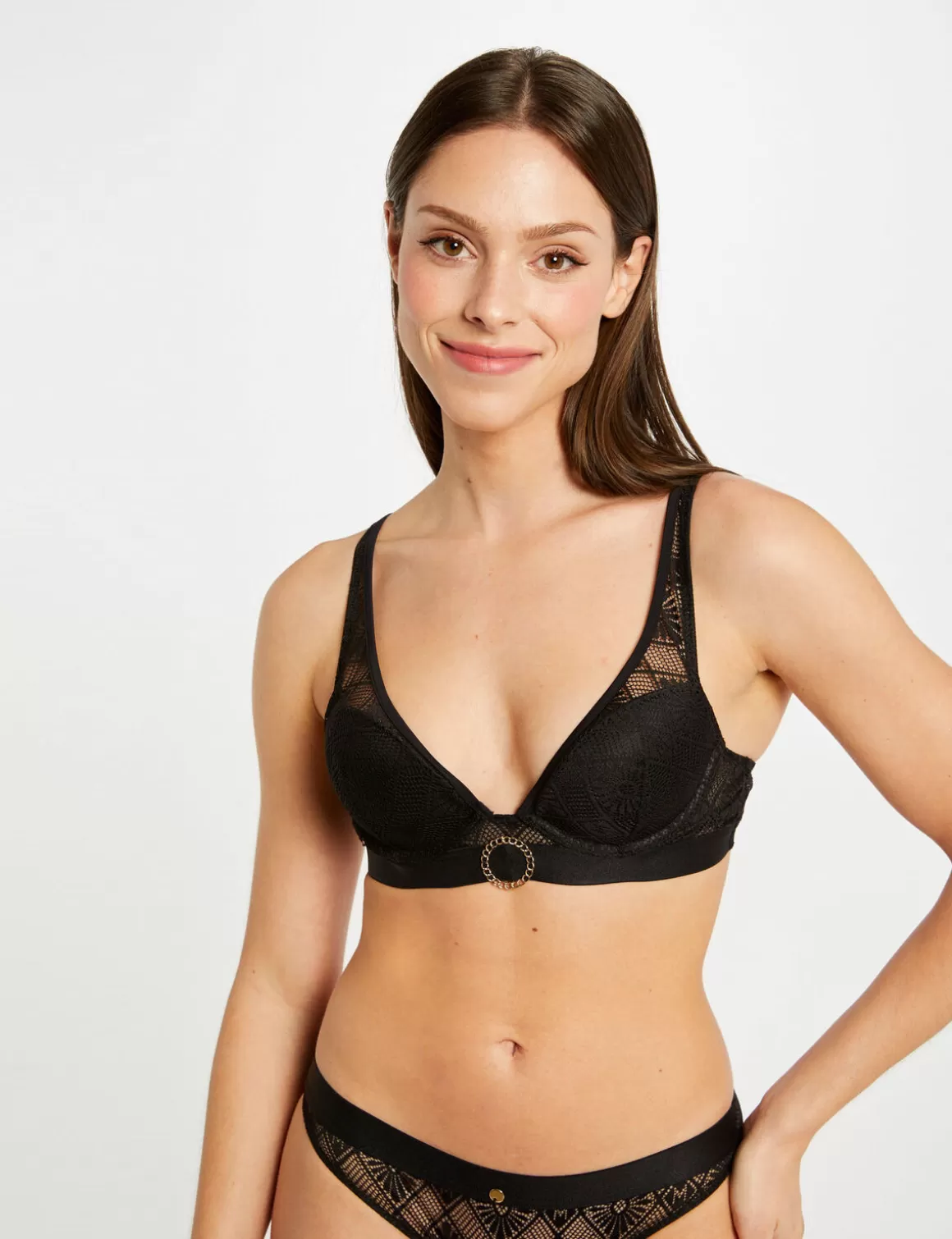 Morgan Lingerie>Soutien-Gorge Coques Femme | Noir