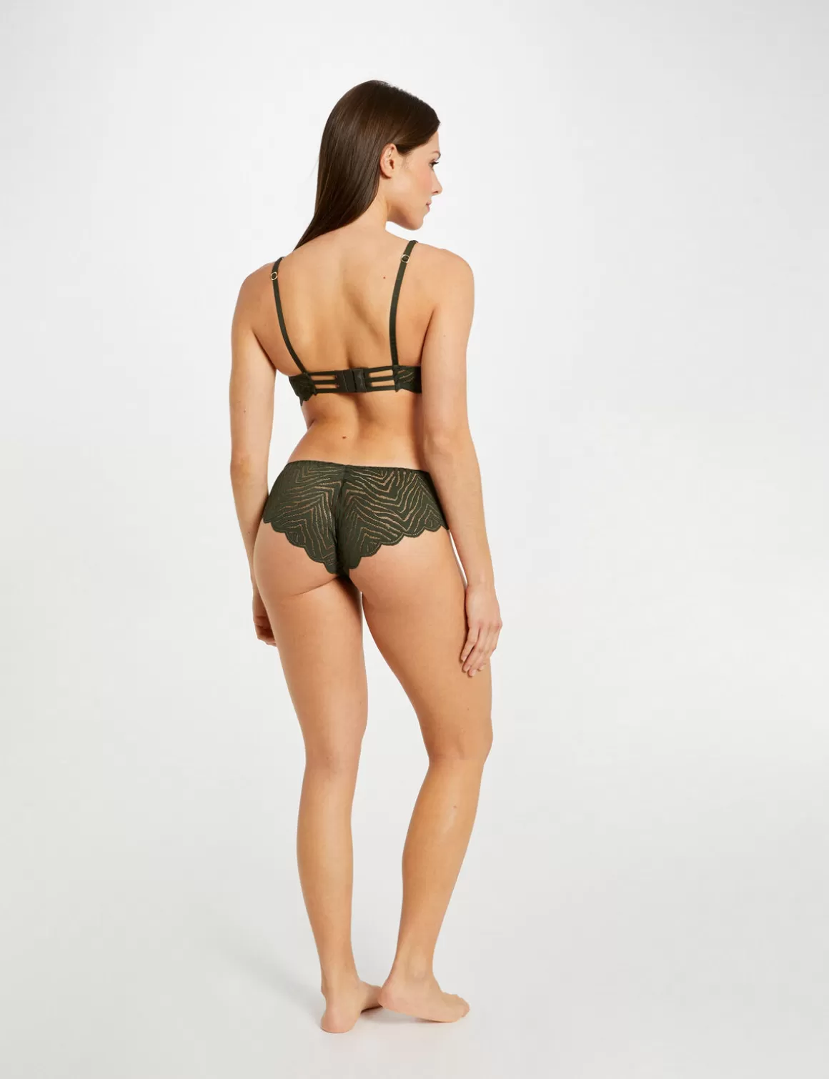 Morgan Lingerie>Soutien-Gorge Coques Vert Kaki Femme | Vert_Kaki