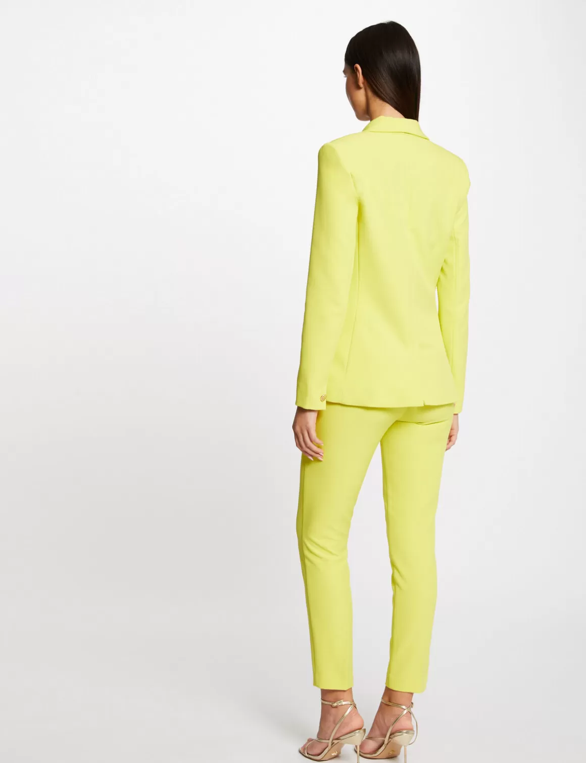 Morgan Vestes Et Blousons>Veste Cintree Boutonnee Femme | Jaune