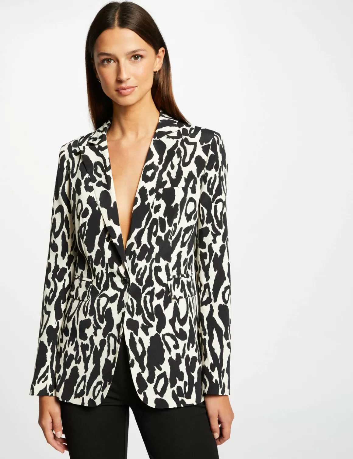 Morgan Vestes Et Blousons>Veste Cintree Imprime Animalier Femme | Multico